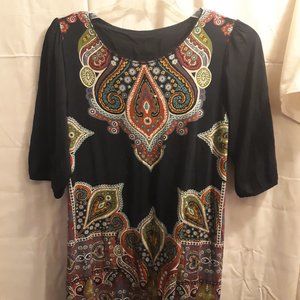 Retro 70's print tunic